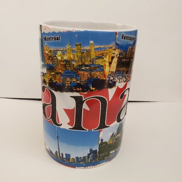 Canada Large Mug Americaware Glitter Pictures Photos - Picture 3 of 8